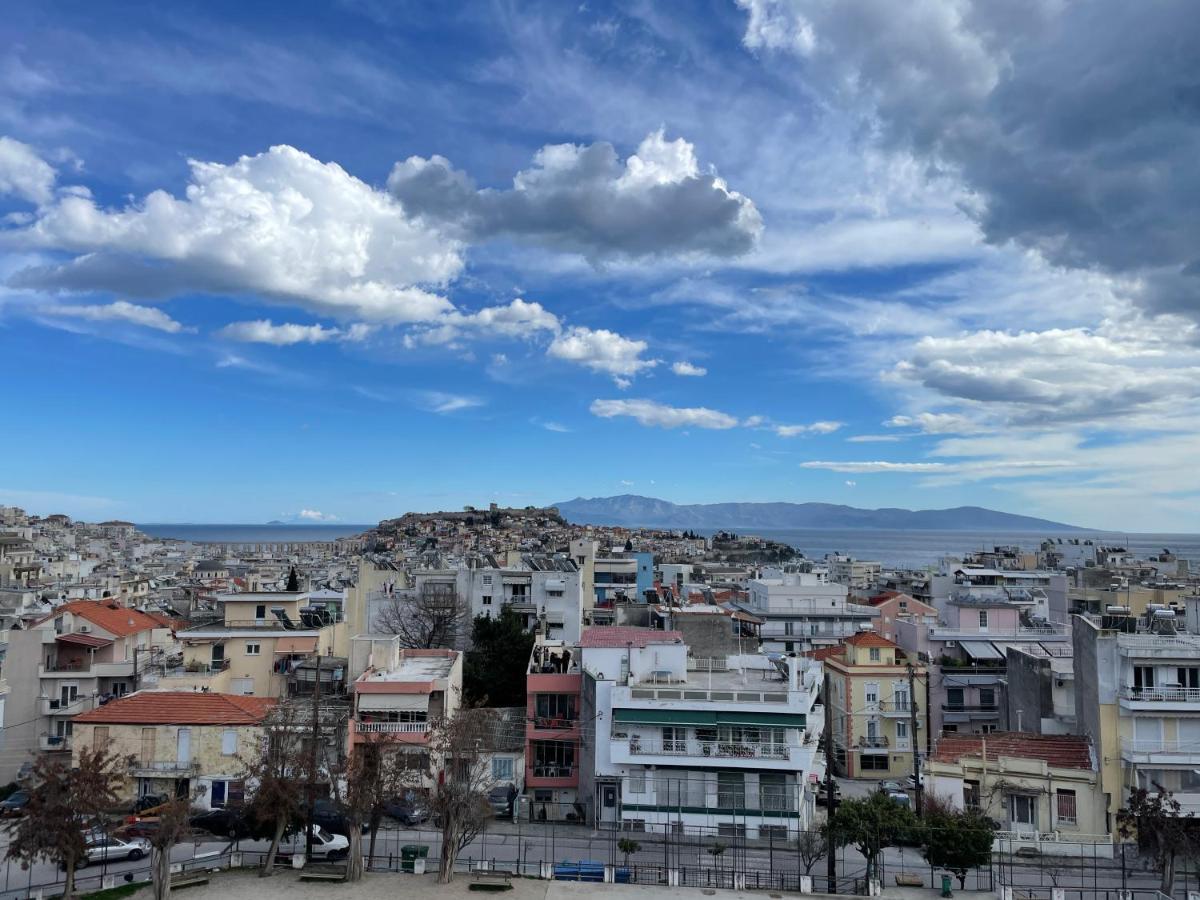 George & Nia Apartment - Central Kavala With Panoramic Terrace View Esterno foto
